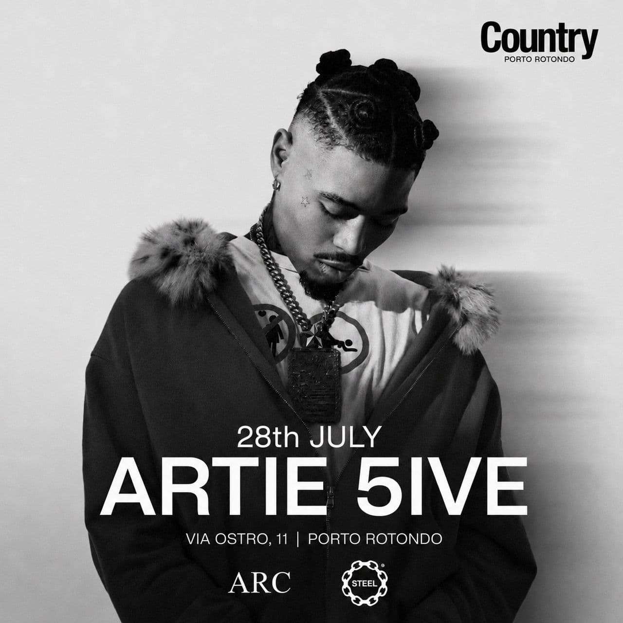 martedì 28 luglio special Guest Artie 5ive
