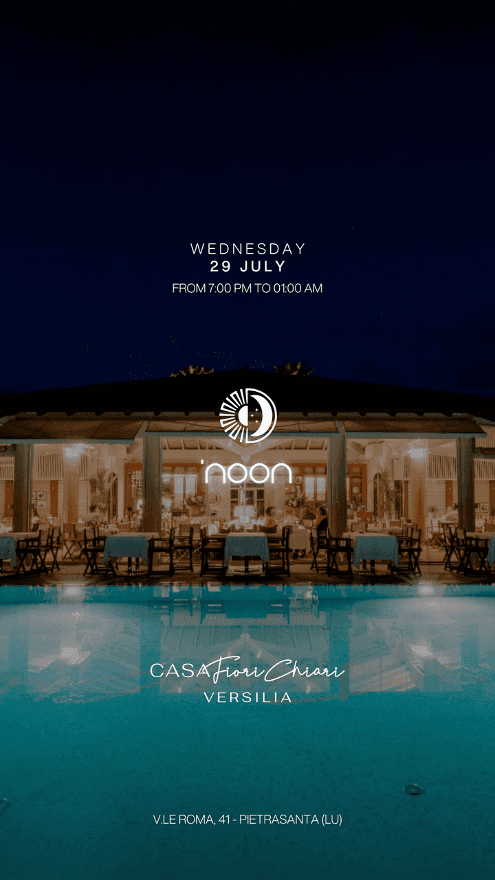 ‘NOON X CASA FIORI CHIARI VERSILIA