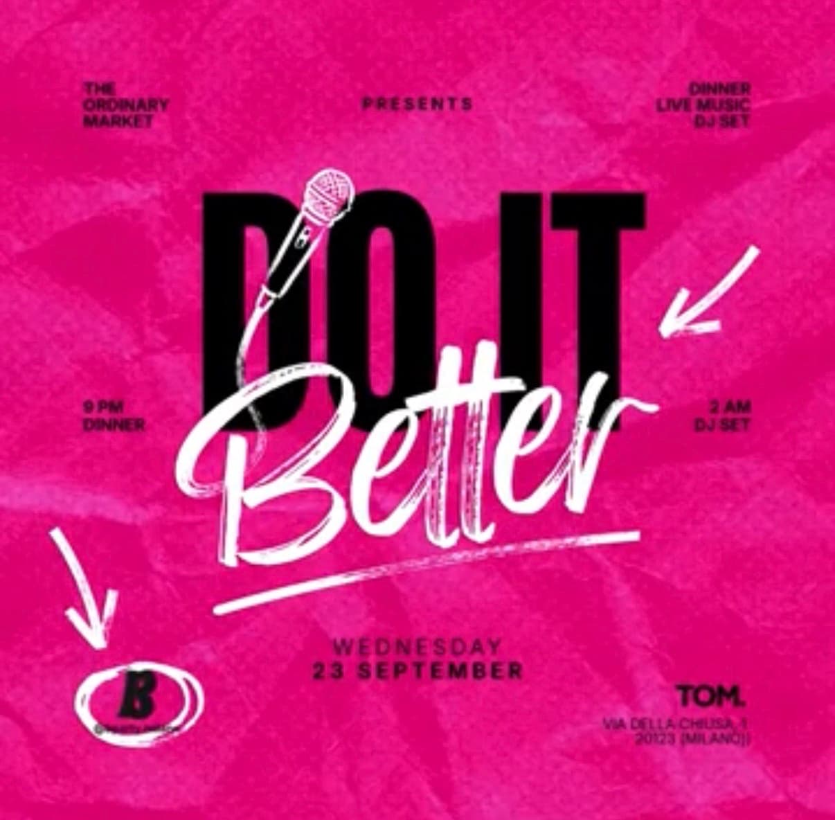 DO IT BETTER @TOM.
