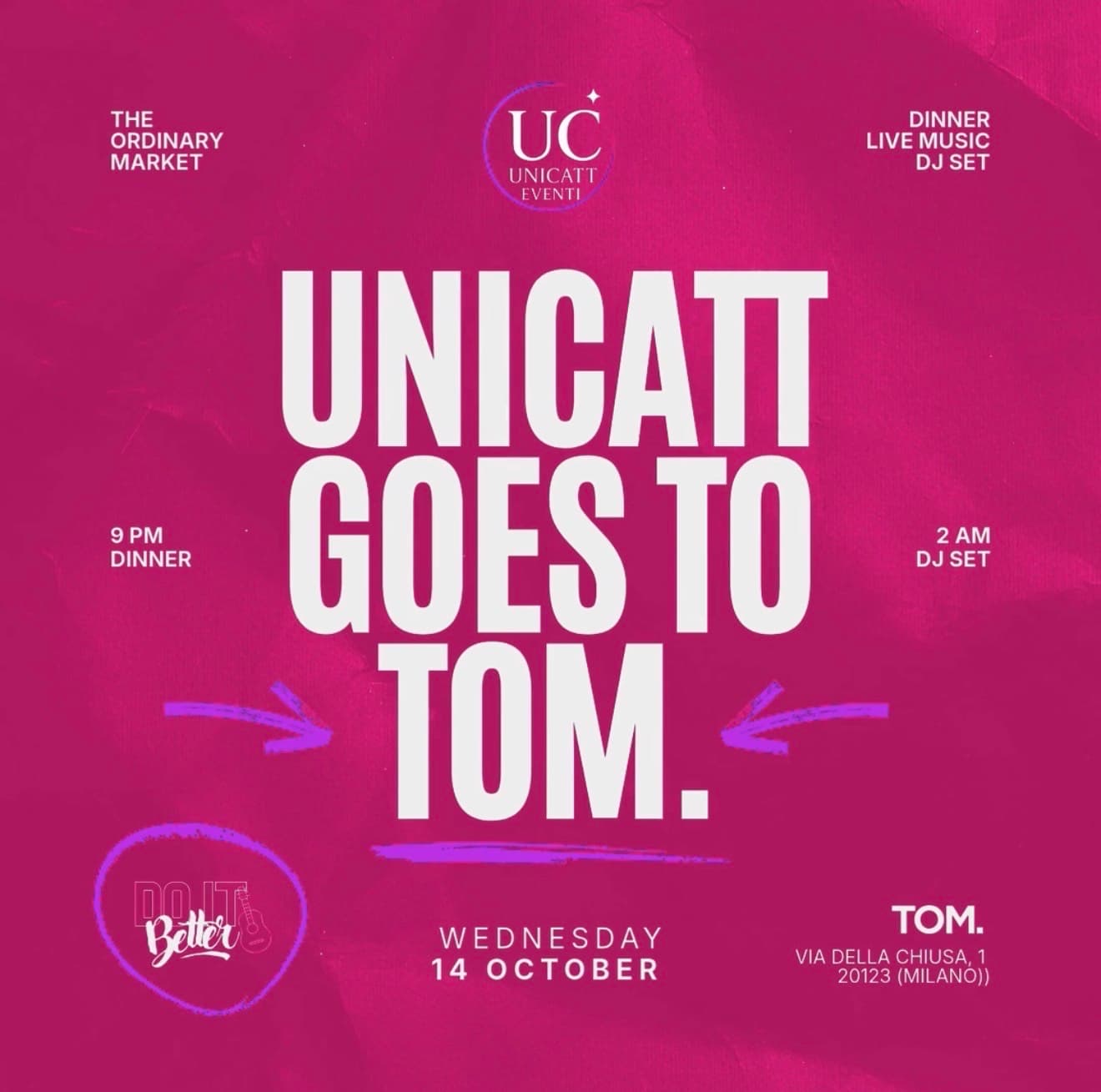 Unicatt goes to Tom.