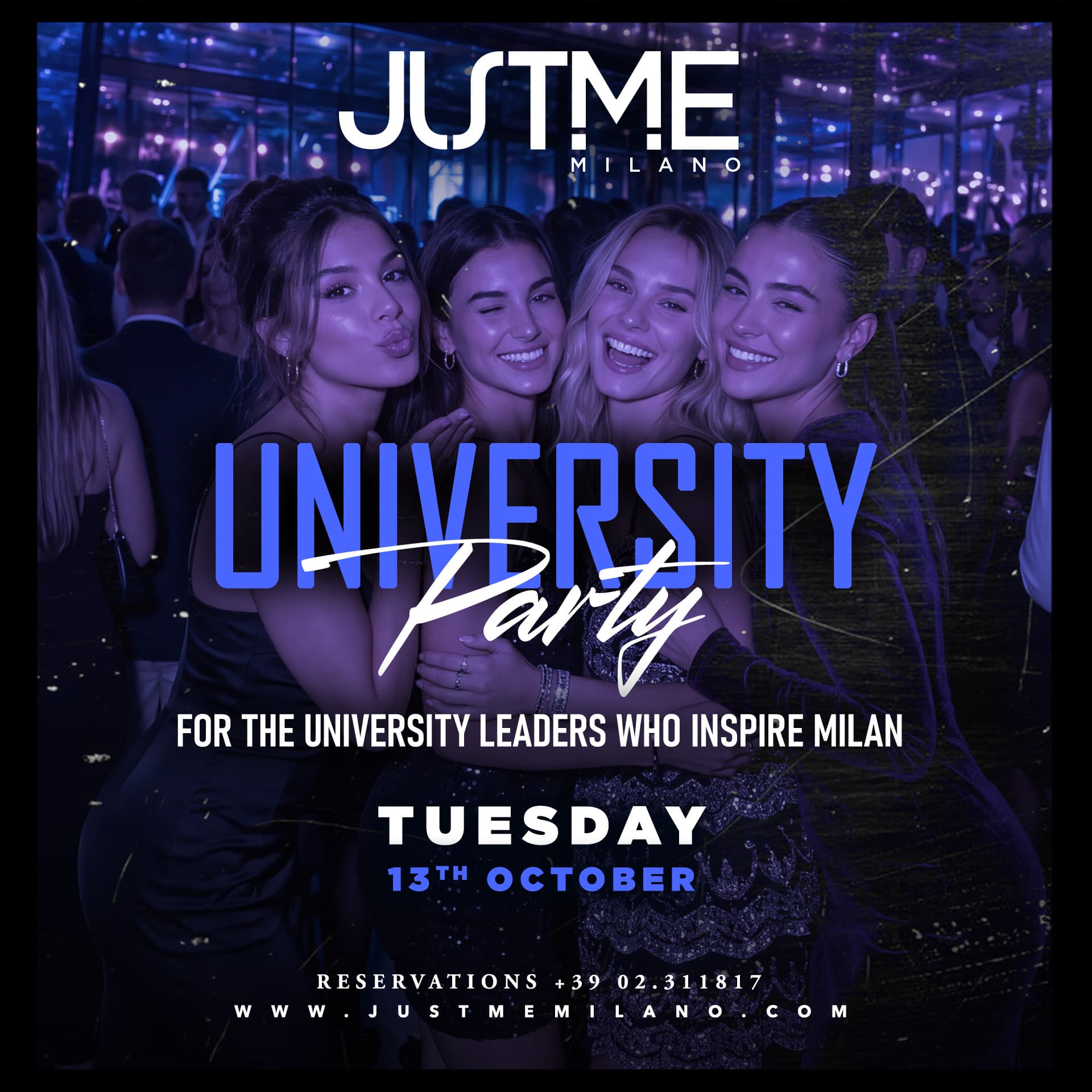 University party - Justme Tuesday night
