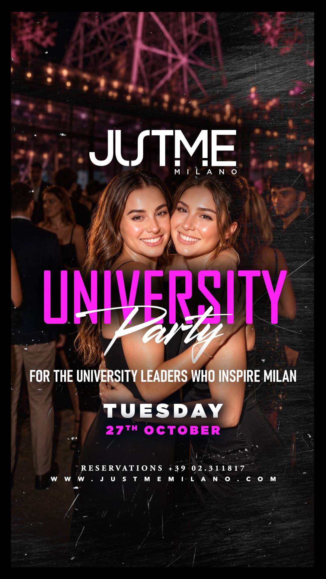university party - Tuesday night